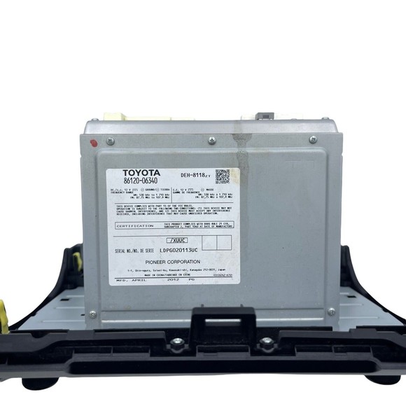 2012 2013 Toyota Camry Single Disc CD Player Radio Stereo P10069 OEM LKQ - Picture 2 of 6